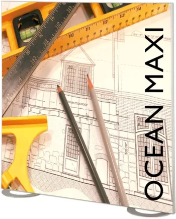 Maxiframe Ocean  Dobbeltsidet Bannerramme  50 Mm Dyb  200   225 Cm
