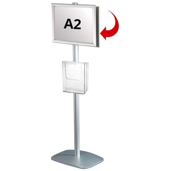 Mini Multi Stander Dobbeltsidet A2 Snapramme A4 Brochureholder