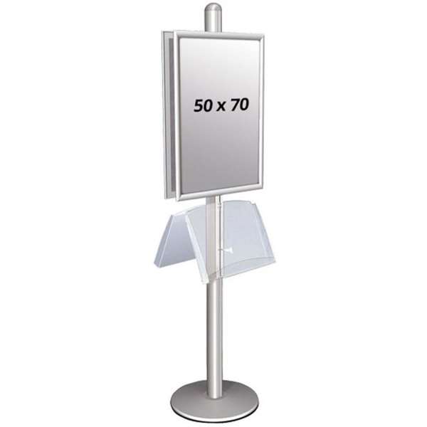 Multi Stander Dobbeltsidet Med Stålhylde 25mm 2x50x70cm
