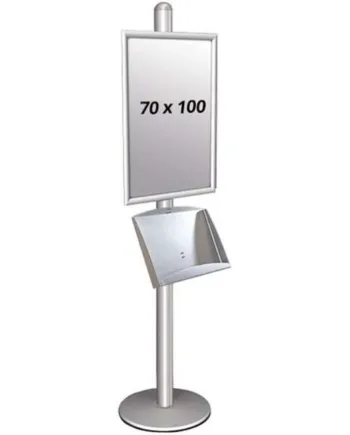 Multi Stander   Enkeltsidet Med Stålhylde 25mm 1x70x100
