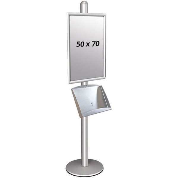 Multi Stander Enkeltsidet Med Stålhylde 25mm 50x70 Alu