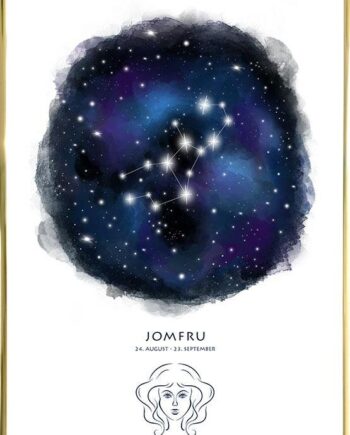 Plakat Med Stjernebillede Jomfruen