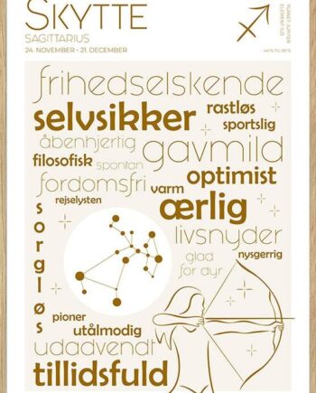 Plakat Stjernetegn Skytte