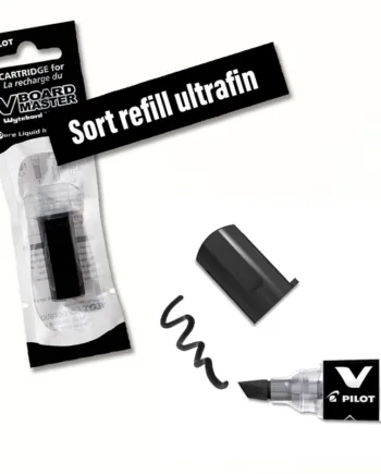 Refill Til Ultrafin Whiteboardmarker Fra Pilot  Sort