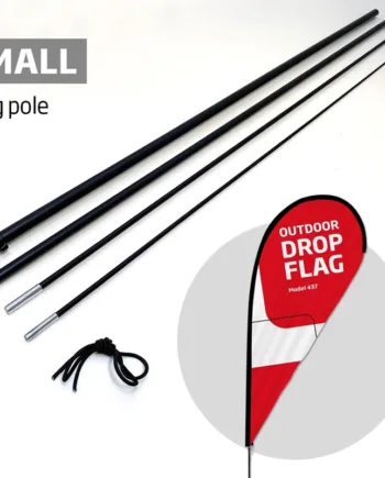 Sorte Stænger Til Beachflag  Outdoor Drop Flag  Small