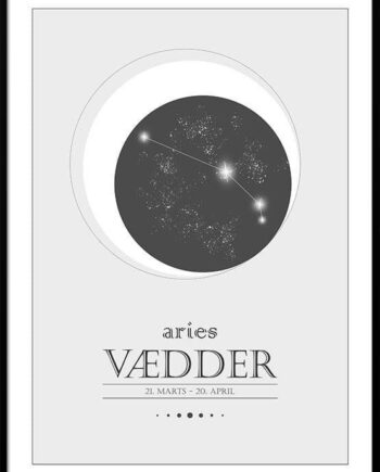 Stjernetegnplakat Vædder