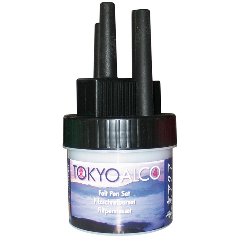 Tokyo Alco Sæt Med Filtpenne Sort