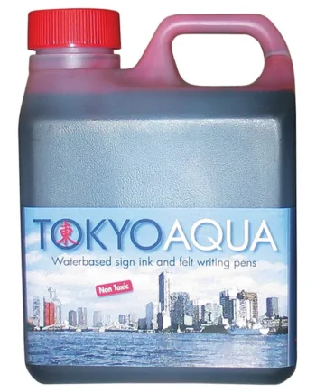 Tokyo Aqua Skilteblæk    Liter  Rød