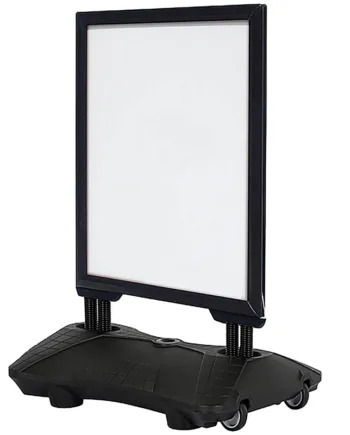 Wind-sign Waterbase Budget Gadeskilt  70   100 Cm  Sort