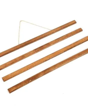 Wood Poster Hanger   Mørk Bøg  Plakatliste   Træ  Magnetisk 50cm Sæt