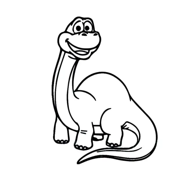 Dinosaurus Wallsticker  Baby Langhals Baby Brachiosaurus