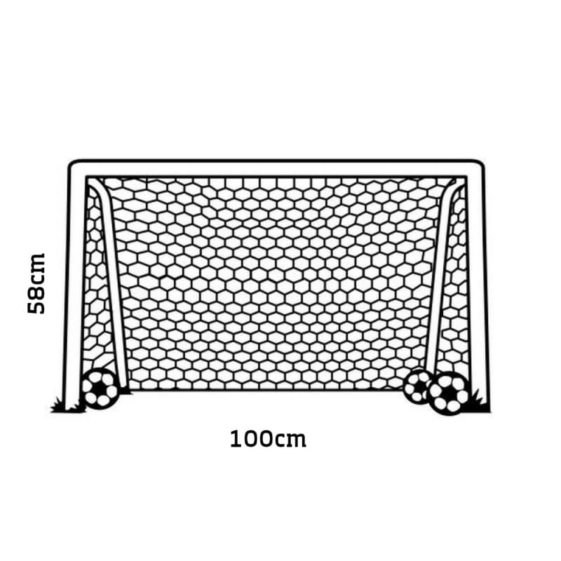 Fodboldmål Wallsticker  Få Et Fodboldmål På Væggen  58x100cm