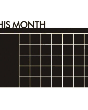 Stor Wallsticker Tavle Til Kridt    This Monthâ  Kalender 100x60cm