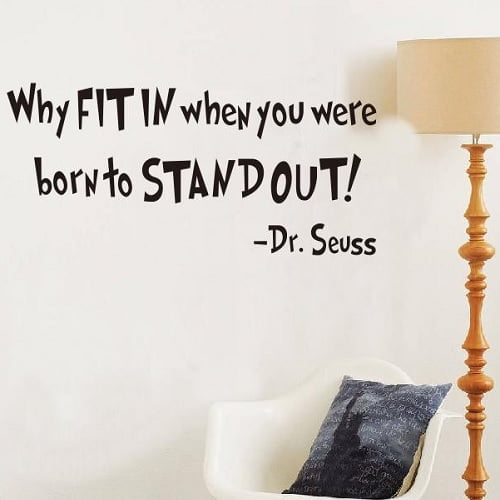 Why Fit In Wallsticker