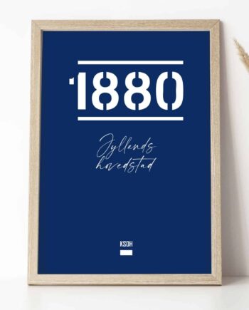 Agf-plakat 1880 Jyllands Hovedstad 21   29    A4  Kr  199 -