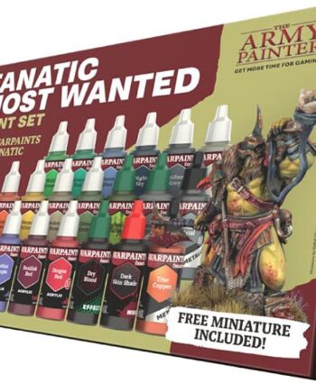 Army Painter  Warpaints Fanatic Most Wanted Paint Set Wp8071