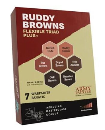 Army Painter Warpaints Fanatic: Ruddy Browns Triad Plus  Wp8089p