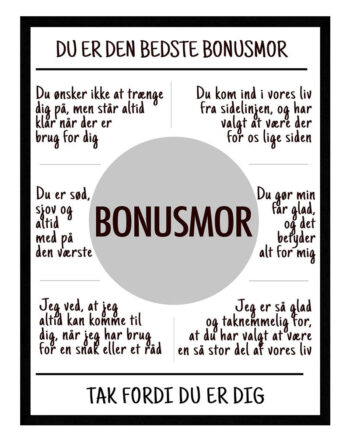Bonusmor Plakat