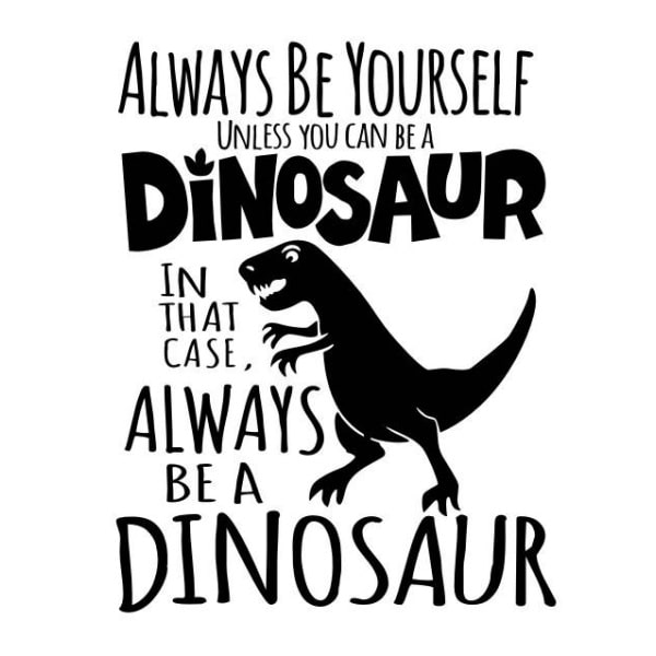Citat Dinosaurus Wallsticker Always Be Dinosaur