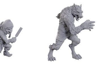 Fantasy Miniatures Critical Role: Unpainted Miniatures Chetney Pock   Pea   Werewolf  Wzk90411