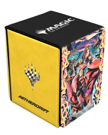 Deck Box Magic Alcove Flip Box  Leatherette : Aetherdrift: Chandra  Spark Hunter Ultra Pro  38676