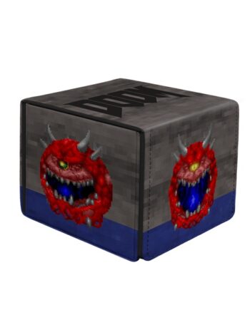 Deck Box Premium Alcove Edge Box  Leatherette : Doom Cacodemon Ultra Pro  16622