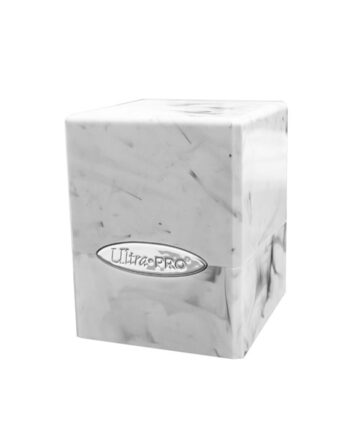 Deck Box Satin Cube: Marble White Black Ultra Pro  16353