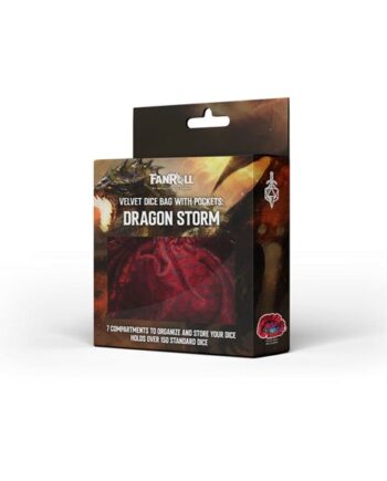 Dice Bag Fanroll: Dragon Storm Red Dragon Scales  Terningepose   Gamer Pouch