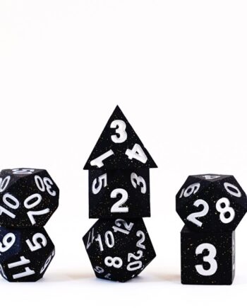 Dice Terninges 195 166     Terninger Fanroll: Sharp Edge Silicone Gold Scatter Dice Set
