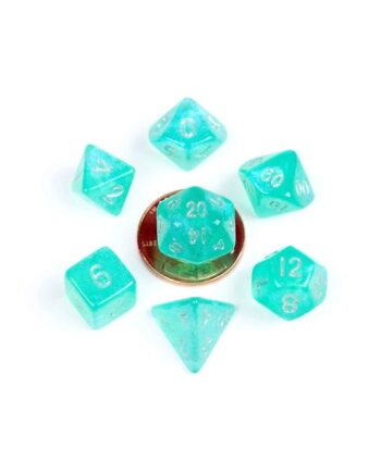 Dice Terninges 195 166     Terninger Fanroll: Stardust Turquoise Mini Dice Set
