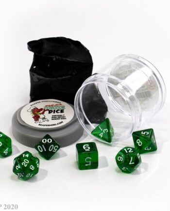 Dice Terninges 195 166      Terninger Reaper Miniatures Pizza Dungeon Dice: Clear Green  Inkl    Figur