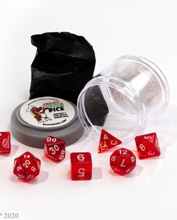 Dice Terninges 195 166      Terninger Reaper Miniatures Pizza Dungeon Dice: Clear Red  Inkl    Figur