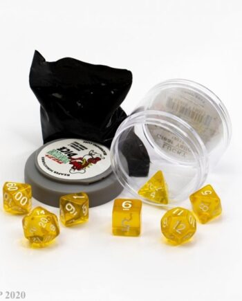 Dice Terninges 195 166      Terninger Reaper Miniatures Pizza Dungeon Dice: Clear Yellow  Inkl    Figur
