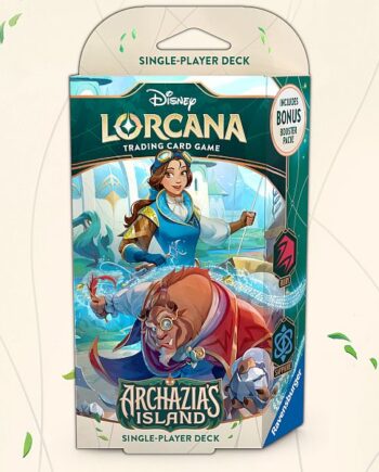 Disney Lorcana Tcg: Set   Archazia   Island Single-player Starter Deck: Ruby Sapphire  Belle   Beast