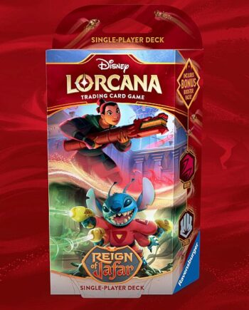 Disney Lorcana Tcg: Set   Reign Of Jafar Single-player Starter Deck: Ruby Steel  Mulan   Stitch