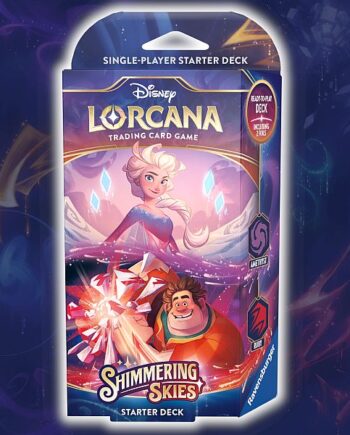 Disney Lorcana Tcg: Set   Shimmering Skies Starter Deck: Amethyst Ruby  Elsa   Ralph