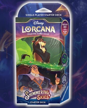 Disney Lorcana Tcg: Set   Shimmering Skies Starter Deck: Emerald Steel  Scar   Kronk