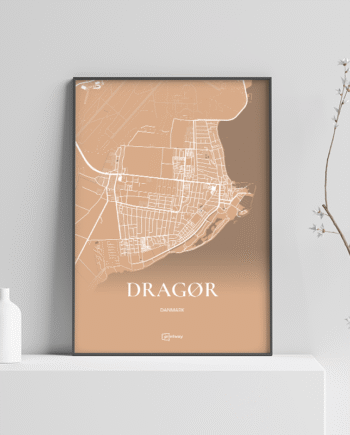 Dragør Plakaten Fuldt Kort Guld 21 30 Cm  A4