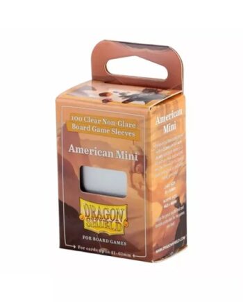 Dragon Shield Deck Protectors Clear Non-glare Board Game Sleeves: American Mini 100 Lommer Dragonshield Sleeves  At-60201