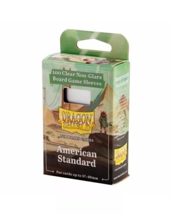 Dragon Shield Deck Protectors Clear Non-glare Board Game Sleeves: American Standard 100 Lommer Dragonshield Sleeves  At-60203