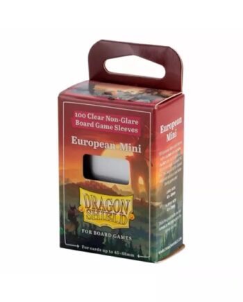 Dragon Shield Deck Protectors Clear Non-glare Board Game Sleeves: European Mini 100 Lommer Dragonshield Sleeves  At-60202