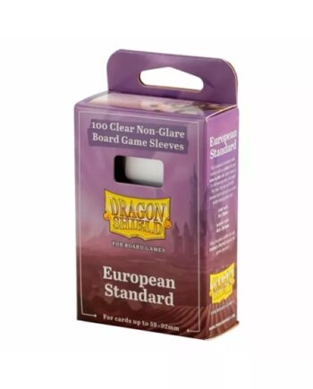 Dragon Shield Deck Protectors Clear Non-glare Board Game Sleeves: European Standard 100 Lommer Dragonshield Sleeves  At-60204