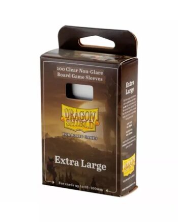 Dragon Shield Deck Protectors Clear Non-glare Board Game Sleeves: Extra Large 100 Lommer Dragonshield Sleeves  At-60206