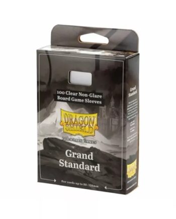 Dragon Shield Deck Protectors Clear Non-glare Board Game Sleeves: Grand Standard 100 Lommer Dragonshield Sleeves  At-60210