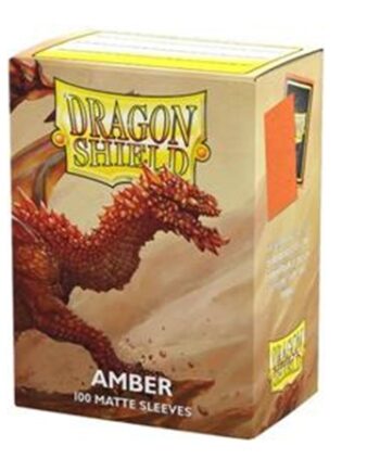 Dragon Shield Deck Protectors Matte Sleeves: Amber 100 Lommer Dragonshield Sleeves  At-11059