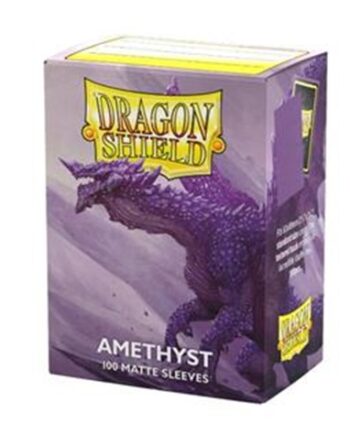 Dragon Shield Deck Protectors Matte Sleeves: Amethyst 100 Lommer Dragonshield Sleeves  At-11060