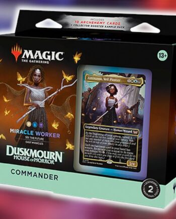 Duskmourn: House Of Horror Commander  Edh  Multiplayer Magic Deck: V1 Miracle Worker  Aminatou  100 Kort   10 Archenemy-kort