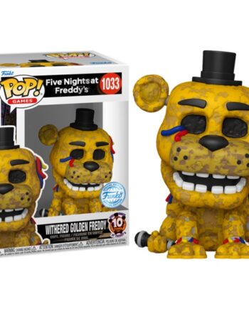 Funko Pop: Five Nights At Freddy   10th Anniversary Withered Golden Freddy  1033 Vinyl Figure 9cm