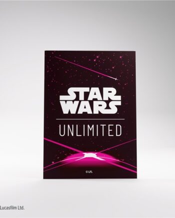 Gamegenic Star Wars: Unlimited Jump To Lightspeed Art Sleeves Card Back Magenta  60   Kortlommer