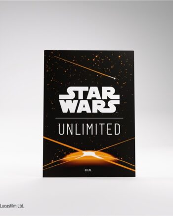 Gamegenic Star Wars: Unlimited Jump To Lightspeed Art Sleeves Card Back Orange  60   Kortlommer